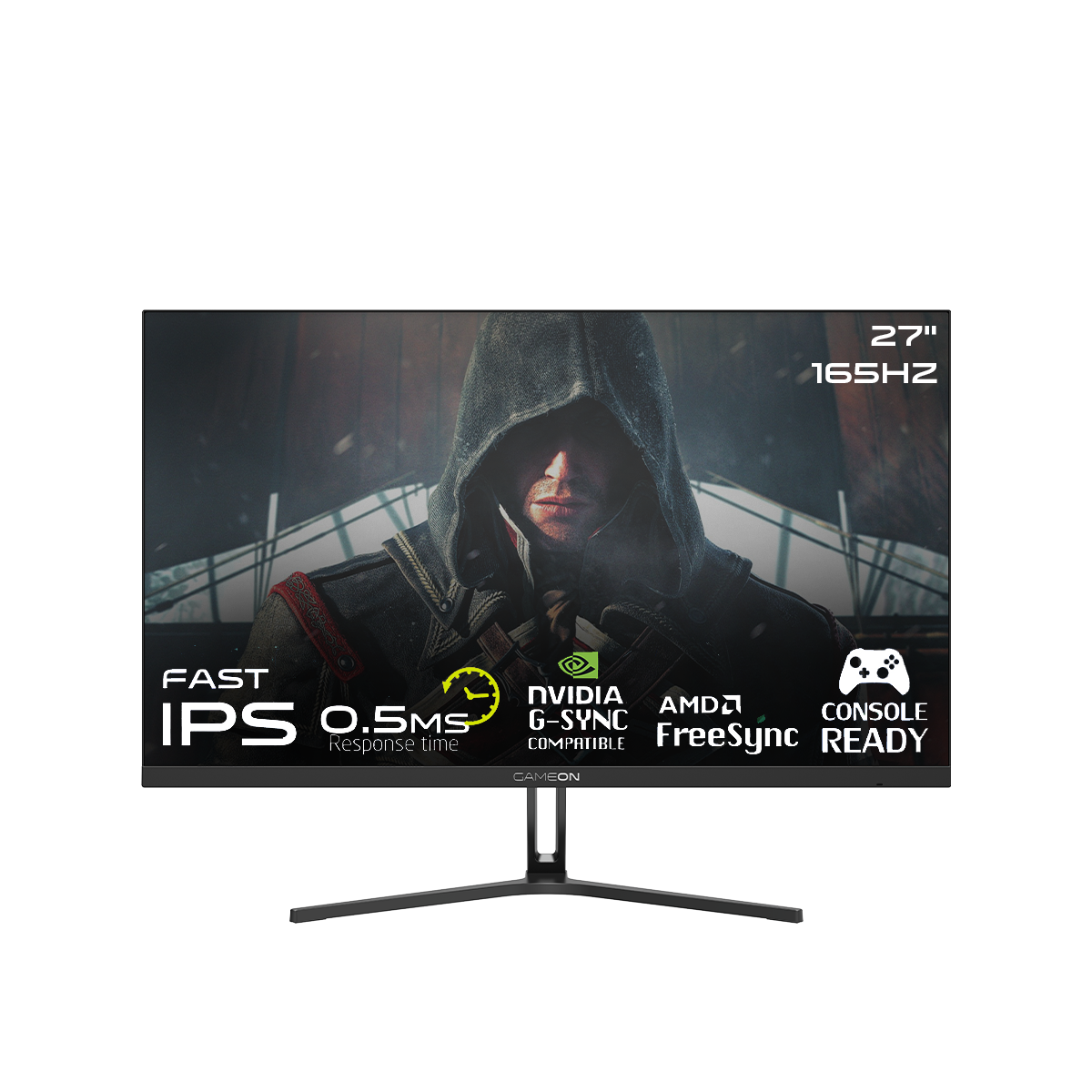 GAMEON GOVE127FHD165IPS 27-inch Full HD 165Hz Fast IPS gaming monitor front view