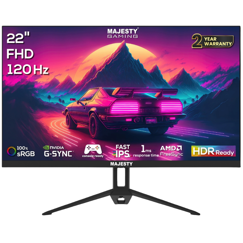 Monitor Majesty 221k518 Gaming 22 inch Flat Full HD 120 Hz 1 ms, IPS