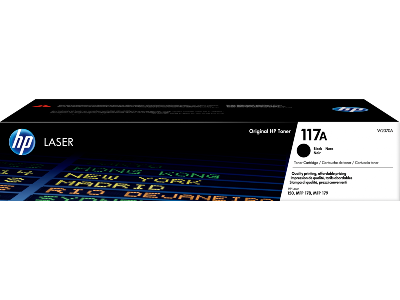 Original Laser Toner Cartridge HP TONER117A - W2070A BLACK