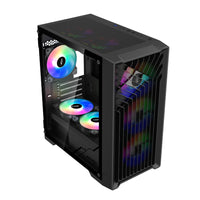 صندوق حاسوب Spear ARGB DARK ARMOR MICRO ATX، أسود مخصص للألعاب