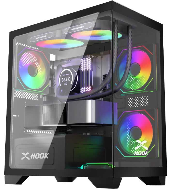 HOOK Bolt PC case front view