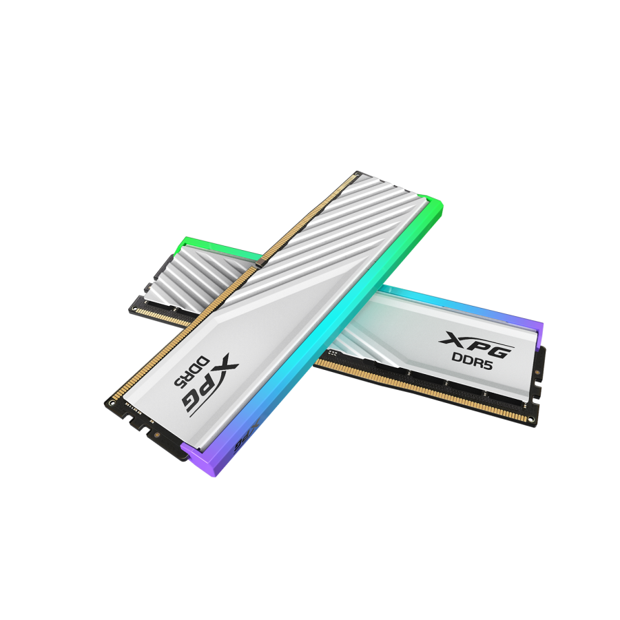 XPG Lancer Blade RGB Desktop Memory, 32GB (2x16GB), DDR5 6000MHz, CL36, XMP 3.0 & EXPO, White, (AX5U6000C3616G-DTLABRWH)