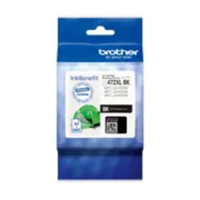 Brother LC472XLBK High Yield Black Original Ink Cartridge, ~3,000 Pages, (LC472XLBK)