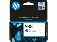 HP 938 Cyan Original Ink Cartridge