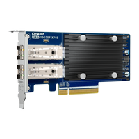 QNAP QXG-10G2SF-X7 Dual-Port 10GbE SFP+ Network Expansion Card, Intel X710, PCIe 3.0 x4, (QXG-10G2SF-X7)
