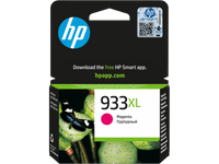 HP 933XL High Yield Magenta Original Ink Cartridge, ~825 Pages, for OfficeJet 6100/6600/6700/7110/7510/7610, (CN055AE)