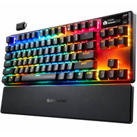 SteelSeries Apex Pro TKL Wireless Gen 3 Gaming Keyboard, OmniPoint 3.0 Adjustable HyperMagnetic Switches, Rapid Trigger, 2.4GHz/Bluetooth/USB-C, OLED, RGB, (64871)