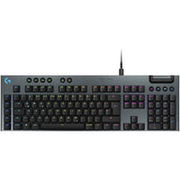 Logitech G915 X Wired Low-Profile Mechanical Gaming Keyboard, GL Tactile Switches, LIGHTSYNC RGB, Full-Size, Black, (920-012942)