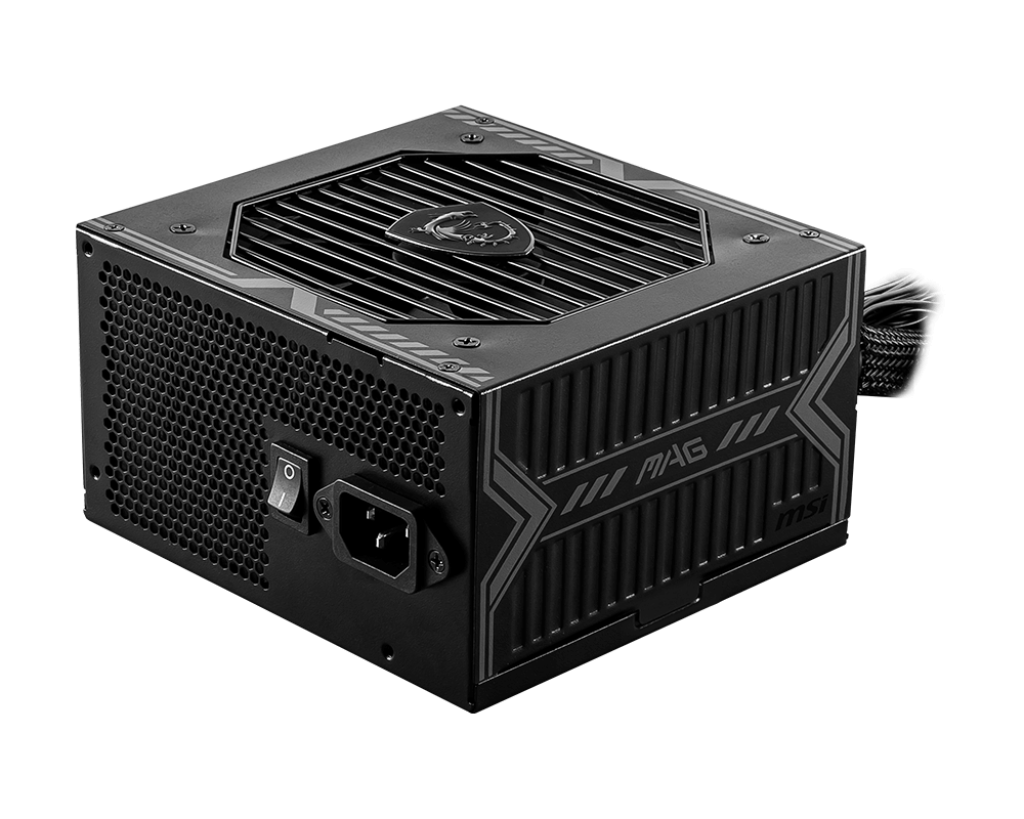 MSI MAG A750BN PCIE5 750W power supply front view