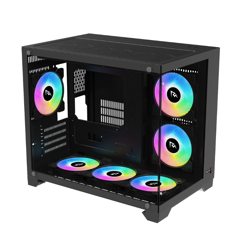 Case Spire ARGB MATX Gaming, Black