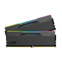 KLEVV CRAS V RGB 32GB (2x16GB) DDR5-6400 CL30 Desktop Memory Kit, XMP 3.0 & EXPO, Black, (KD5AGUA80-64B300G)