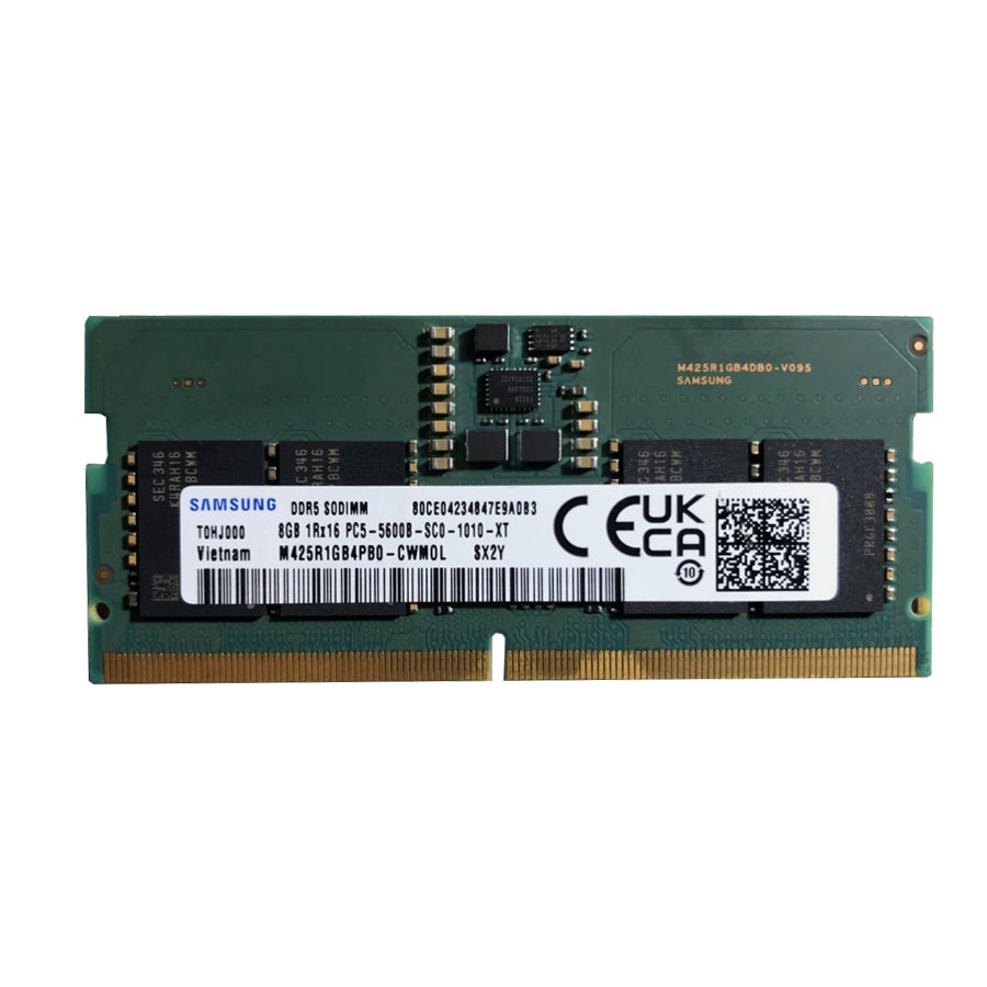 Samsung 8GB DDR5 5600 SODIMM laptop memory front view