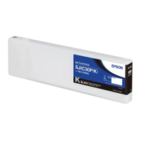 Epson SJIC30P(K) Black Ink Cartridge 295.2ml for ColorWorks C7500G Label Printer, (C33S020639)