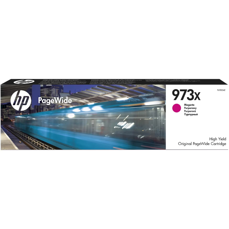 HP 973X High Yield Magenta Original PageWide Cartridge, approx. 7,000 Pages, (F6T82AE)