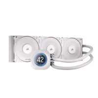 Corsair NAUTILUS 360 RS LCD White AIO cooler front view