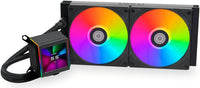 Lian Li Galahad II LCD 280 black liquid cooler front view