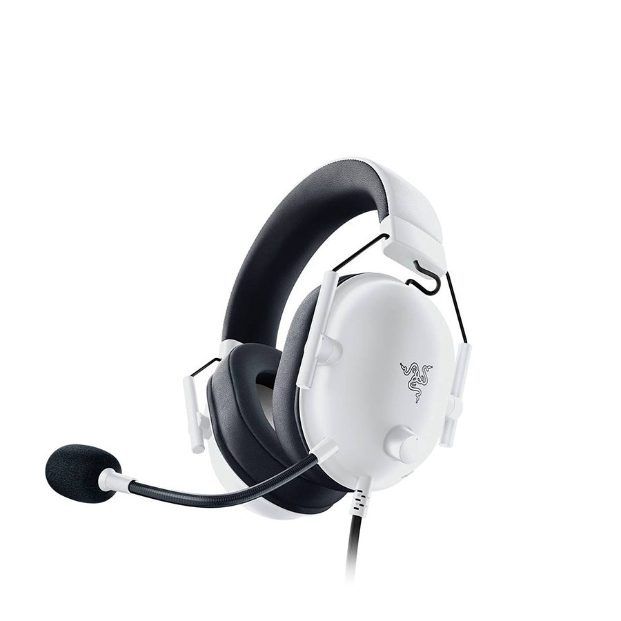 Razer BlackShark V2 X Special White Edition wired headset front view