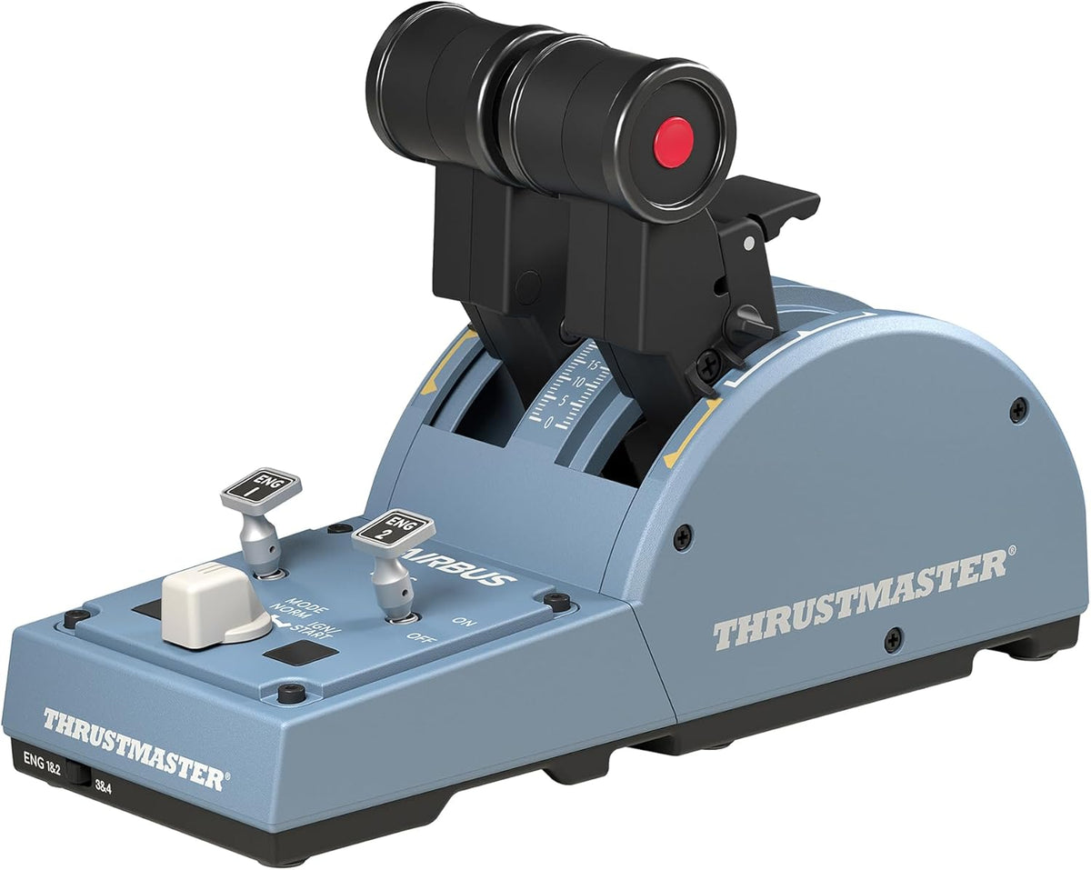Thrustmaster TCA Quadrant Airbus Edition throttle quadrant front view