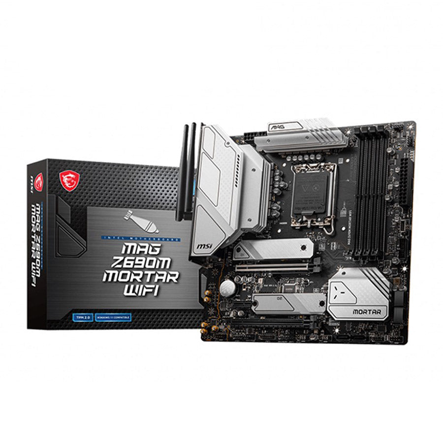 MSI MAG Z690M MORTAR WIFI micro-ATX motherboard front view