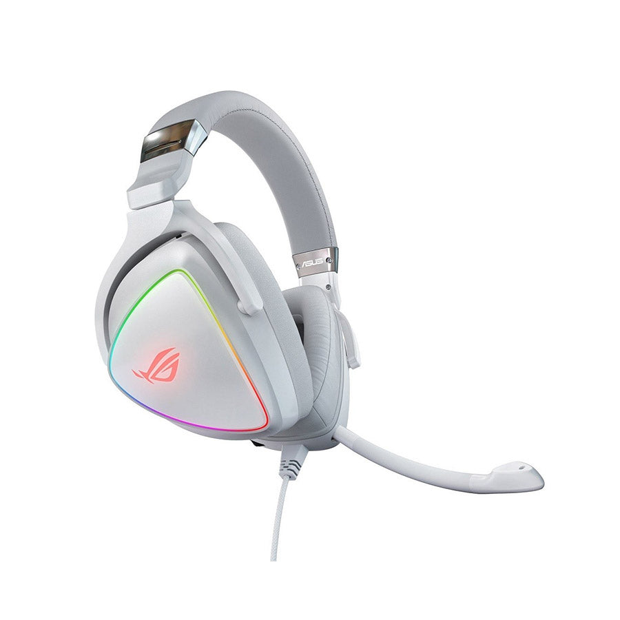ASUS ROG Delta White Edition gaming headset front view