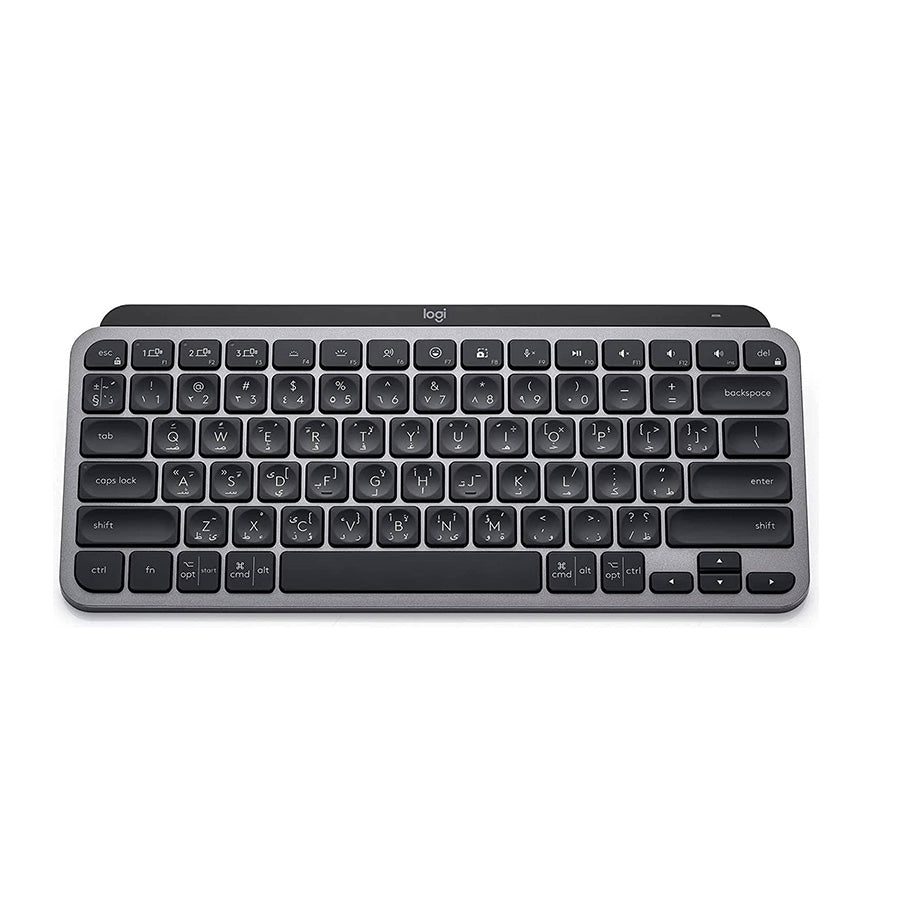 Logitech MX Keys Mini Pale Gray keyboard top view