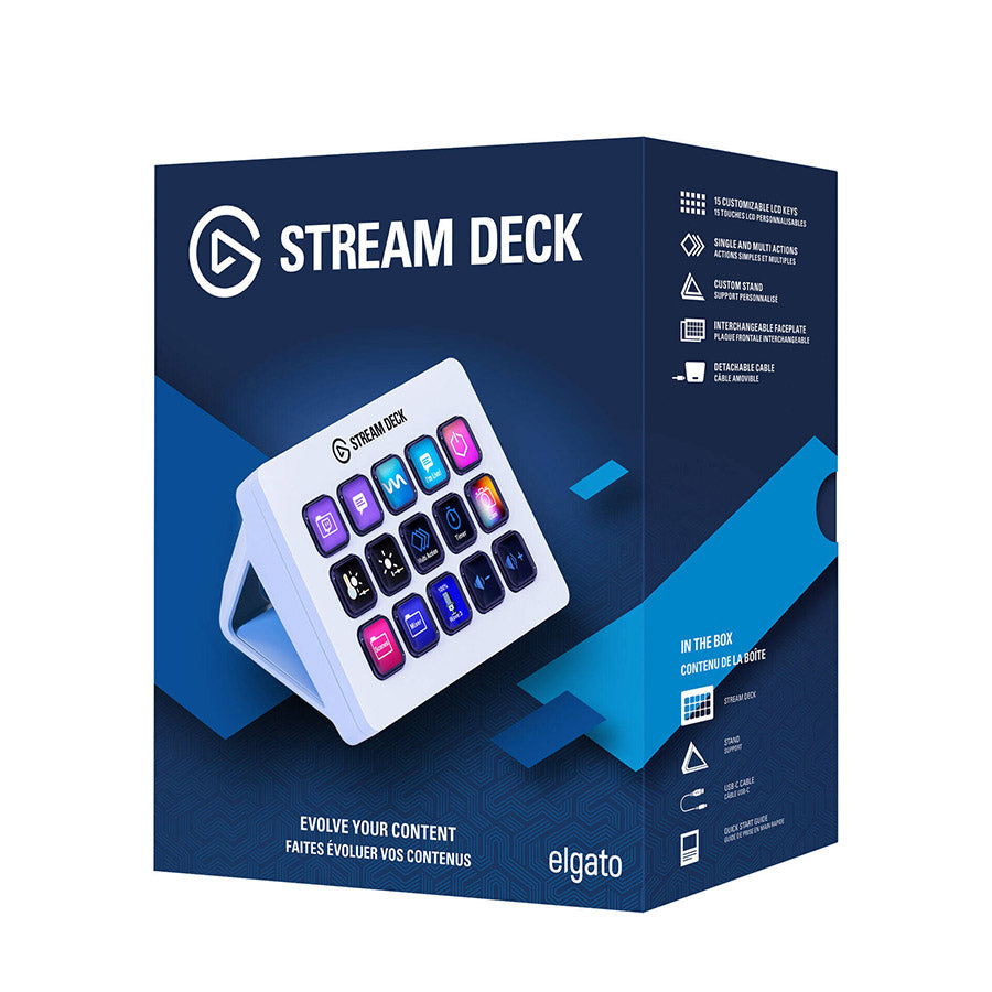 Elgato Stream Deck MK.2 White front view