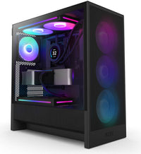 NZXT H5 Flow RGB black case main product view