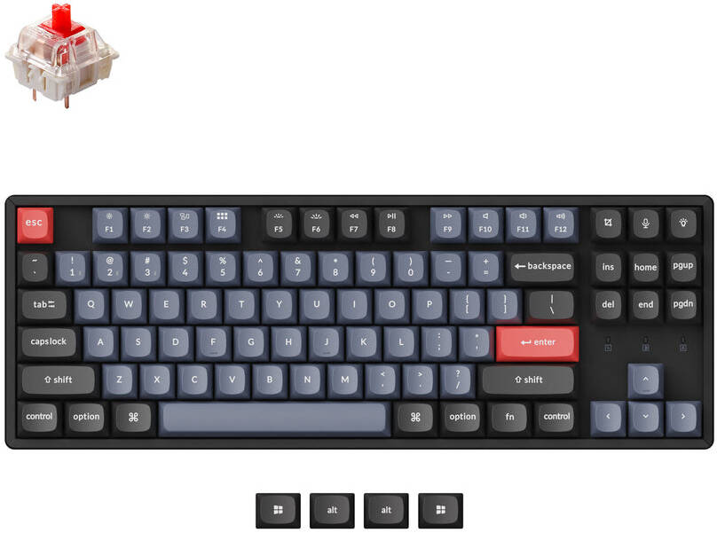 Keychron K8 Pro Black front view