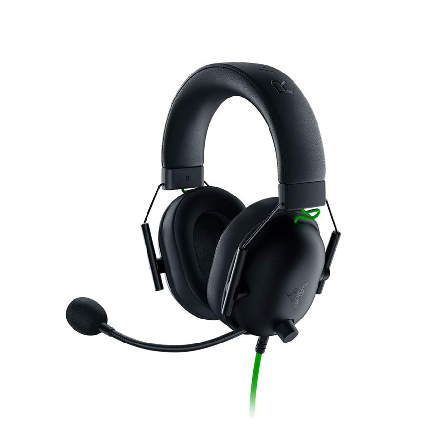 Razer BlackShark V2 X black wired headset front view