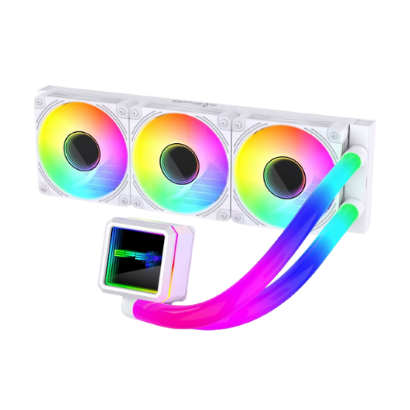 CPU Fan Spear cooling 17 360mm black argbtube everst t360 plus White