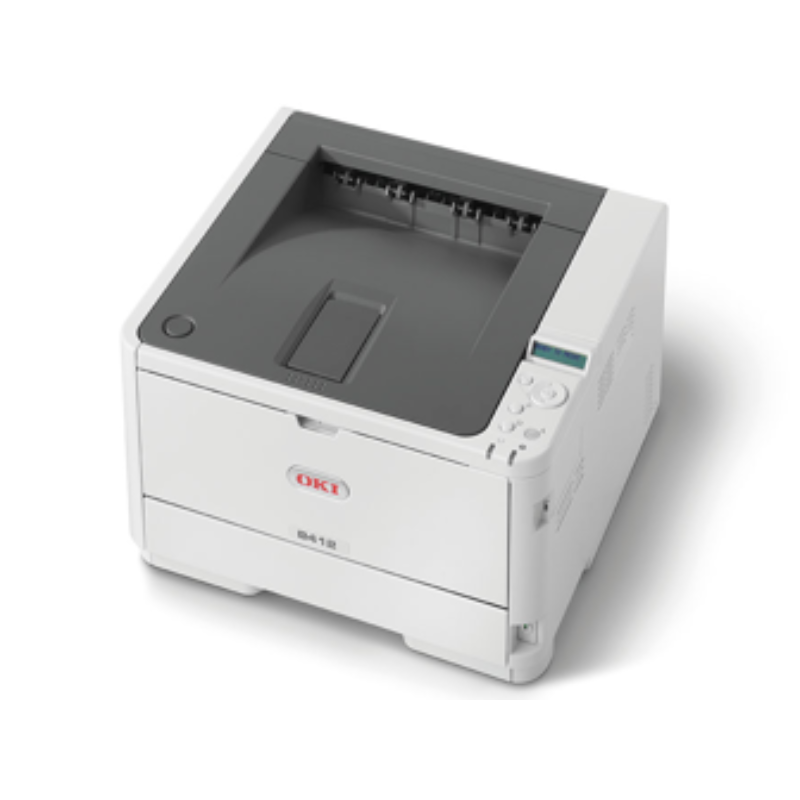 OKI B412dn Monochrome A4 LED Printer, 33 ppm, Duplex, Network, (B412dn)