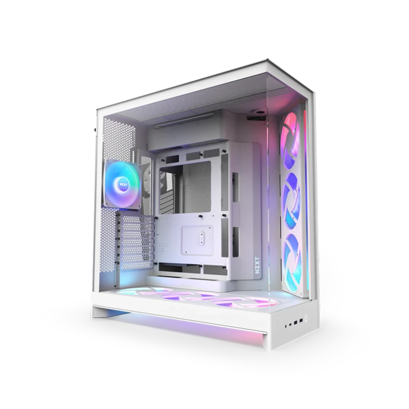 Gaming Case NZXT H9 Flow RGB, ATX Gaming CM-H92FW P1, White