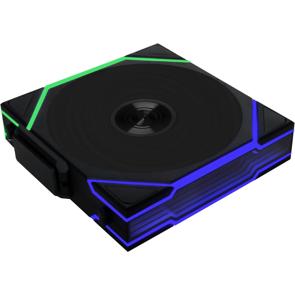 Fan Lian Li Wired 12RTL1W1B, 2.4 GBHz required 120 mm Black