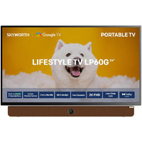 Skyworth 24LP60G 24" Portable Smart TV, Full HD 1920x1080, Google TV, Built-in Battery, 2x 8W Speakers, (24LP60G)