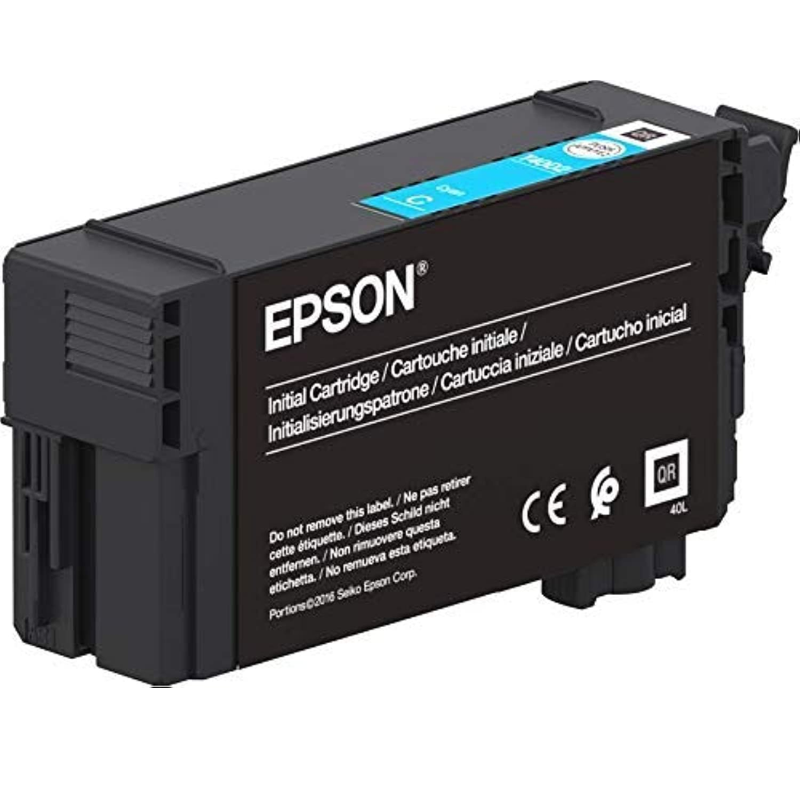 Epson T40D2 UltraChrome XD2 Cyan Ink Cartridge 50ml for SureColor SC-T3100/T5100 Series, (C13T40D240)