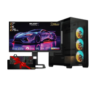 جهاز كمبيوتر للألعاب مزود بشاشة ألعاب بدقة 2K، وبطاقة رسومات RTX 5070، ومعالج Intel i5 من الجيل الرابع عشر، وذاكرة وصول عشوائي (RAM) سعة 16 جيجابايت من نوع DDR5، وقرص تخزين SSD بسعة 1 تيرابايت مع نظام تبريد، وواي فاي. 