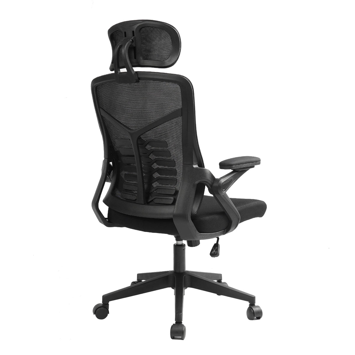 Ergonomic Mesh Office Chair with Headrest, Breathable Mesh Back, 150 kg Capacity, Black, (6702B)