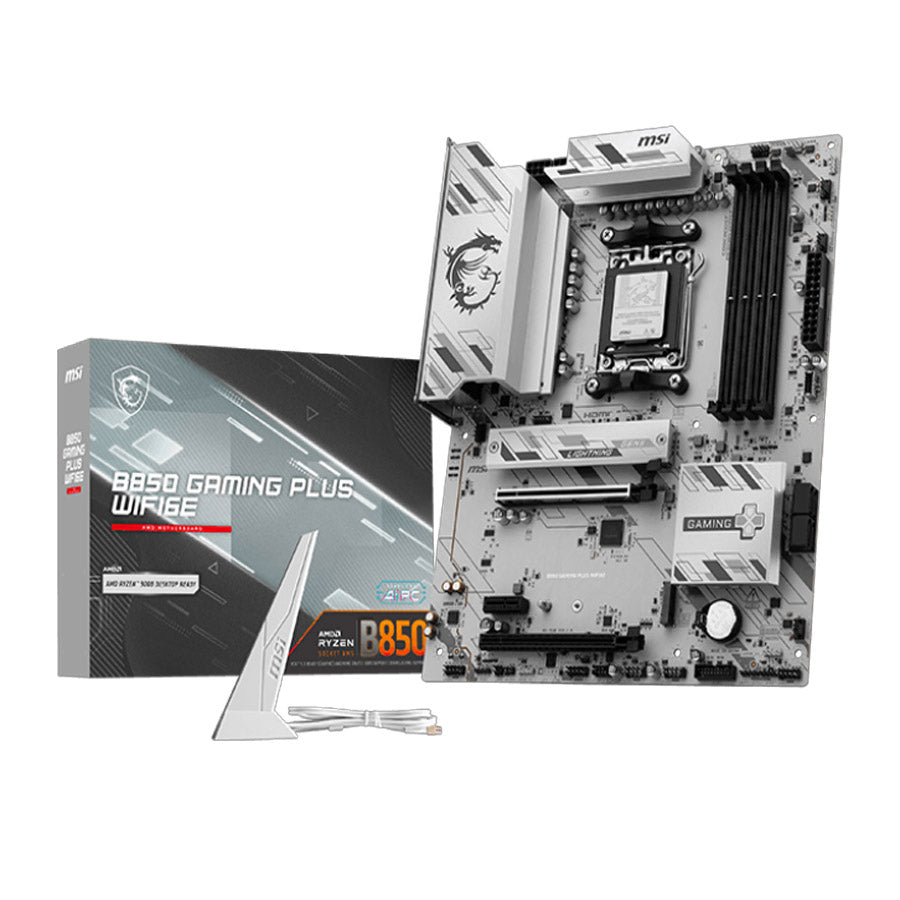 MSI B850 GAMING PLUS WIFI6E motherboard front view