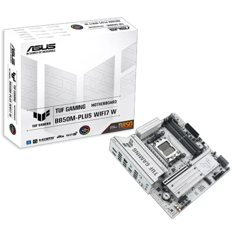 ASUS TUF GAMING B850M-PLUS WIFI7 motherboard front view