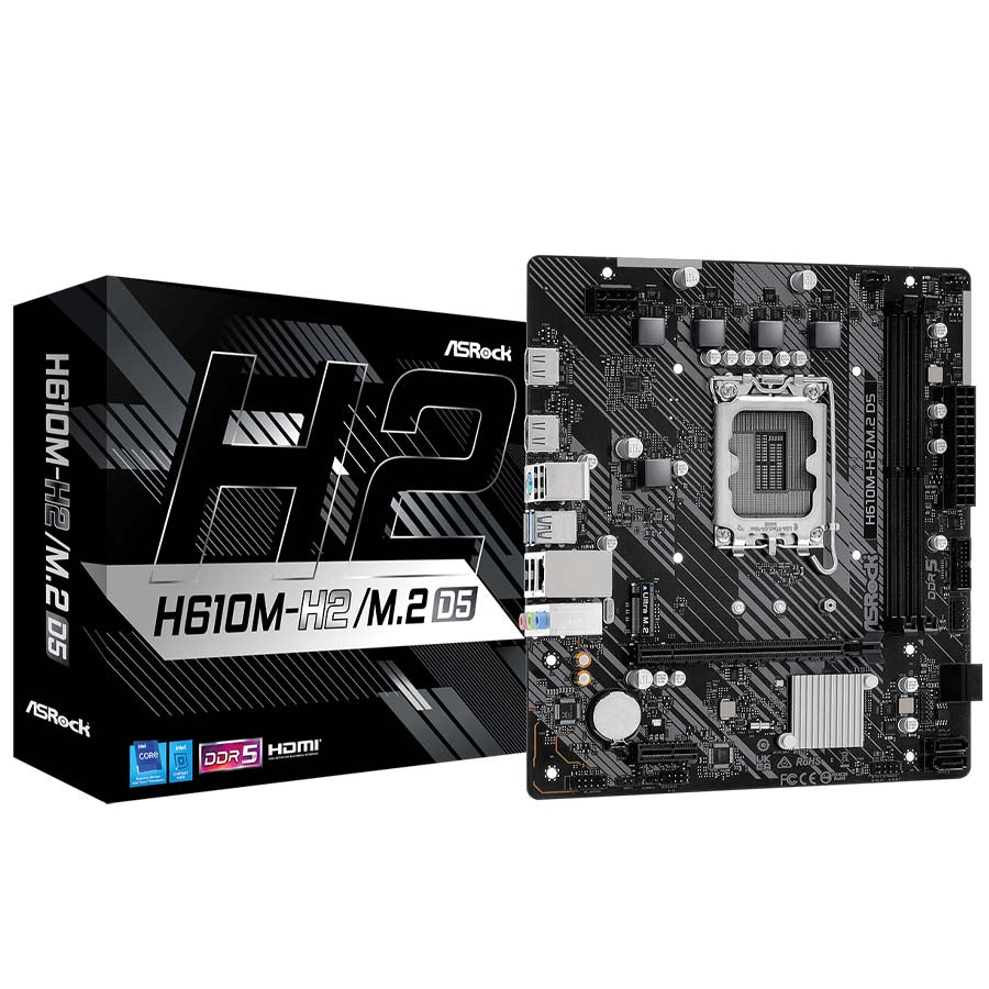 ASRock H610M-H2/M.2 D5 motherboard front view