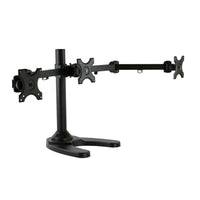 Mount-It MI-789 triple monitor desk stand front view
