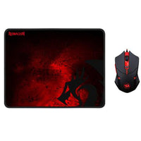 Redragon M601WL-BA wireless gaming mouse and mouse pad combo front view