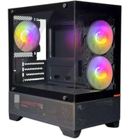 MIXLZ MY-T3 black Micro-ATX PC case front view