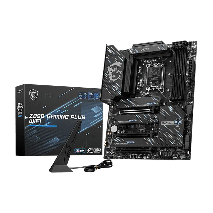 MSI Z890 GAMING PLUS WIFI ATX motherboard front view