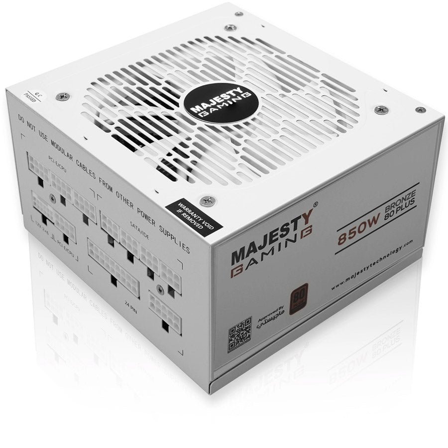 Majesty MPS850 850W Bronze power supply white front view