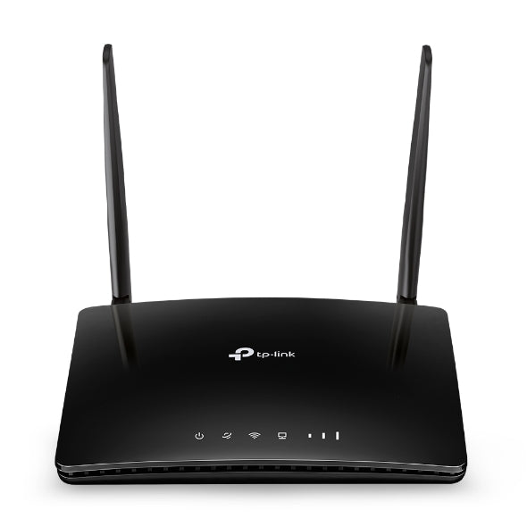 TP-Link TL-MR6400 4G LTE Wireless N Router, 300Mbps Wi-Fi, Cat4 150Mbps, Micro SIM Slot, 4x 10/100 Ports, Detachable LTE Antennas, (TL-MR6400)