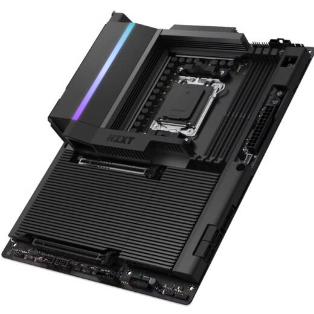 NZXT N9 X870E ATX Gaming Motherboard, AMD AM5, DDR5, PCIe 5.0, 4x M.2, Wi-Fi 7, 5GbE LAN, 2x USB4, Black, (N9-X87XT-B1)