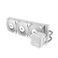 darkFlash DarkFog X360 white 360mm AIO cooler front view