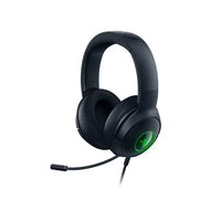 Razer Kraken V3 X Wired Gaming Headset, 7.1 Surround Sound, TriForce 40mm Drivers, HyperClear Cardioid Mic, Chroma RGB, USB, Black, (RZ04-03750300-R3M1)