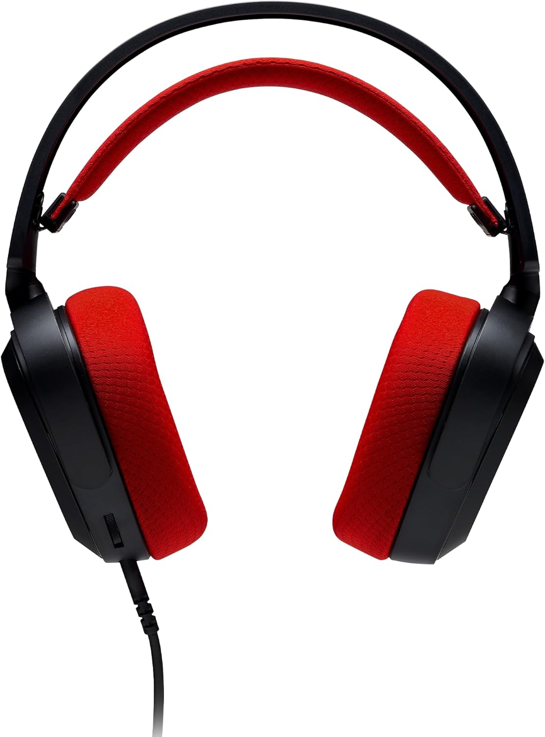 XPG PRECOG Studio gaming headset black red front view
